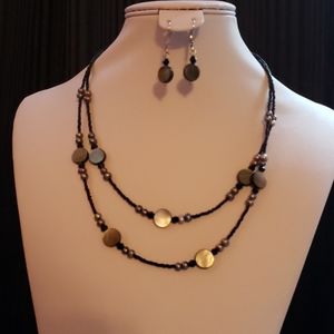 Lia Sophia necklace and earrings set
